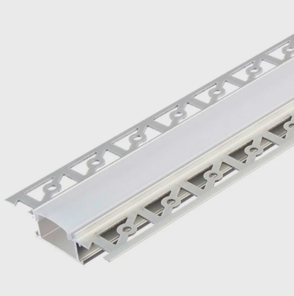 Профиль встраиваемый под шпаклевку 3м 14х66 (20) + рассеиватель